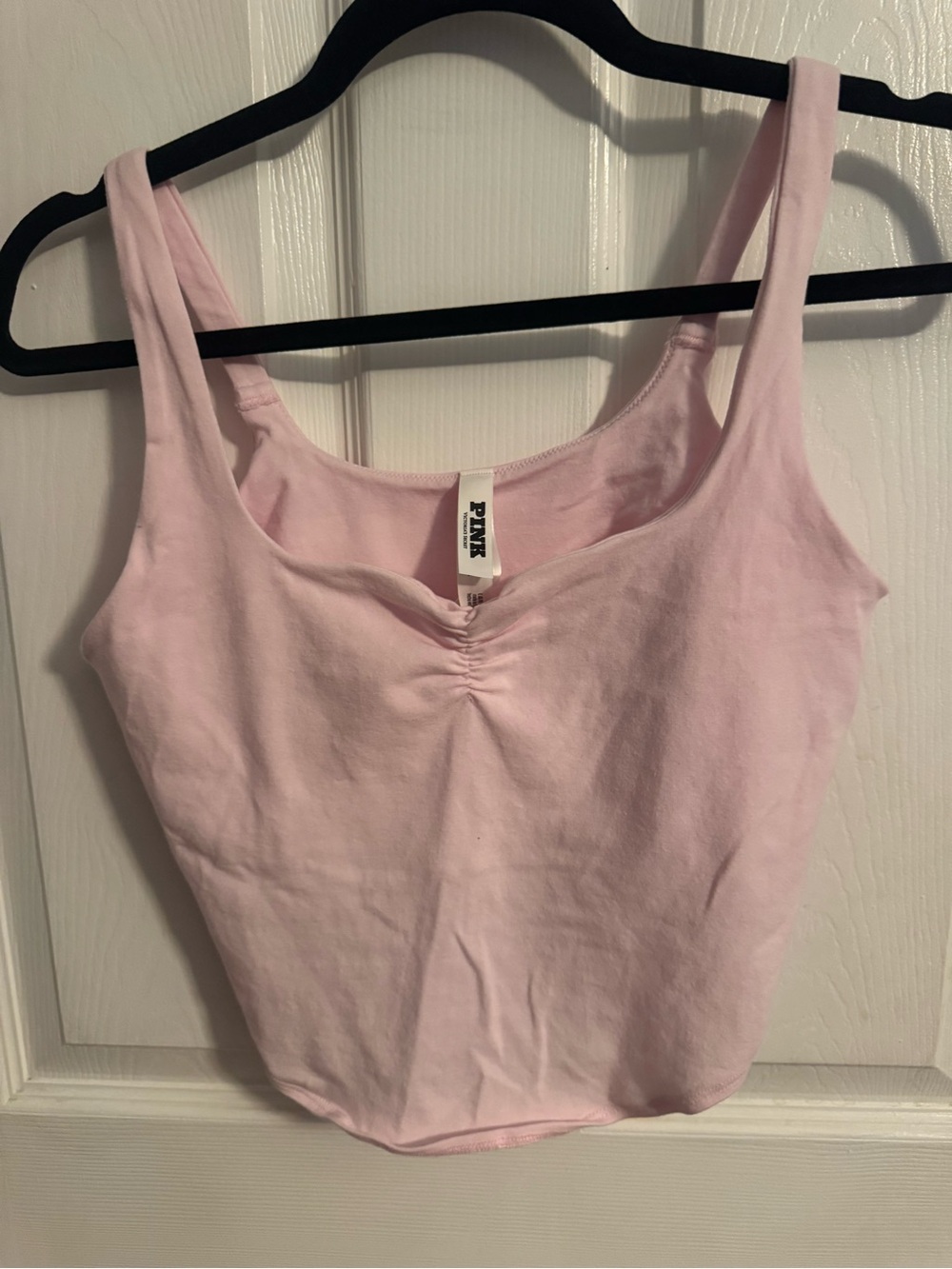 PINK Victoria's Secret Light Pink Scooped Tank Top